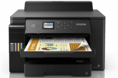 Imprimante Epson EcoTank ET-16150, noir, vue de face.