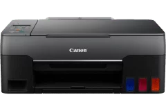 Imprimante Canon PIXMA G3560, noir, vue de face.