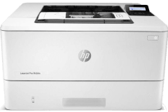Imprimante HP LaserJet Pro M404dn, blanc / gris, vue de face