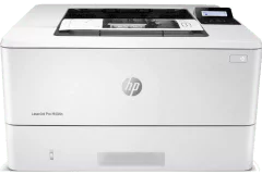 Imprimante HP LaserJet Pro M404dn, blanc / gris, vue de face