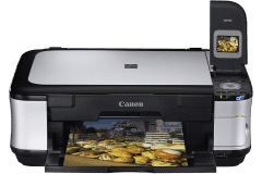 Imprimante Canon PIXMA MP560, noir / gris, vue de face.