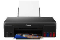 Imprimante Canon PIXMA G550, noir, vue de face.