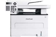 Imprimante Pantum M6800FDW, blanc, vue de face.
