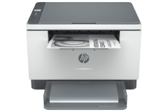 Imprimante HP Laserjet MFP M234dwe, gris, vue de face.