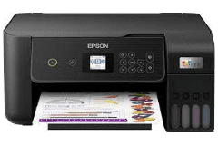 Imprimante Epson ET-2820, noir, vue de face.