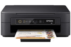Imprimante Epson XP-2150, noir, vue de face.
