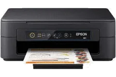 Imprimante Epson XP-2155, noir, vue de face.