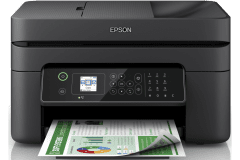 Imprimante  Epson Workforce WF-2840DWF, noir, vue de face.