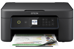 Imprimante Epson XP-3155, noir, vue de face.