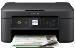 Imprimante Epson XP-3155, noir, vue de face.