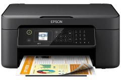 Imprimante Epson WF-2820DWF, noir, vue de face