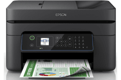 Imprimante Epson WF-2845DWF, noir, vue de face.