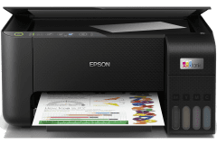 Imprimante Epson EcoTank ET-2815, noir, vue de face.