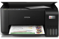 Imprimante Epson EcoTank ET-2815, noir, vue de face.